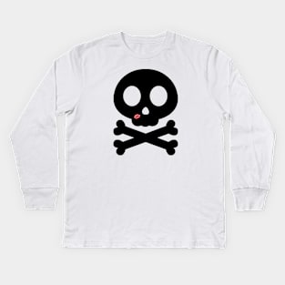 Skull and Crossbones 2 Kids Long Sleeve T-Shirt